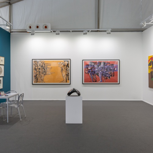 Meem Gallery at Art Dubai, DIFC, 2021. Image courtesy of Art Dubai.